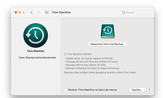 Como fazer backup do Mac em vários discos no Time Machine (Imagem: Lucas Lima/Reprodução)