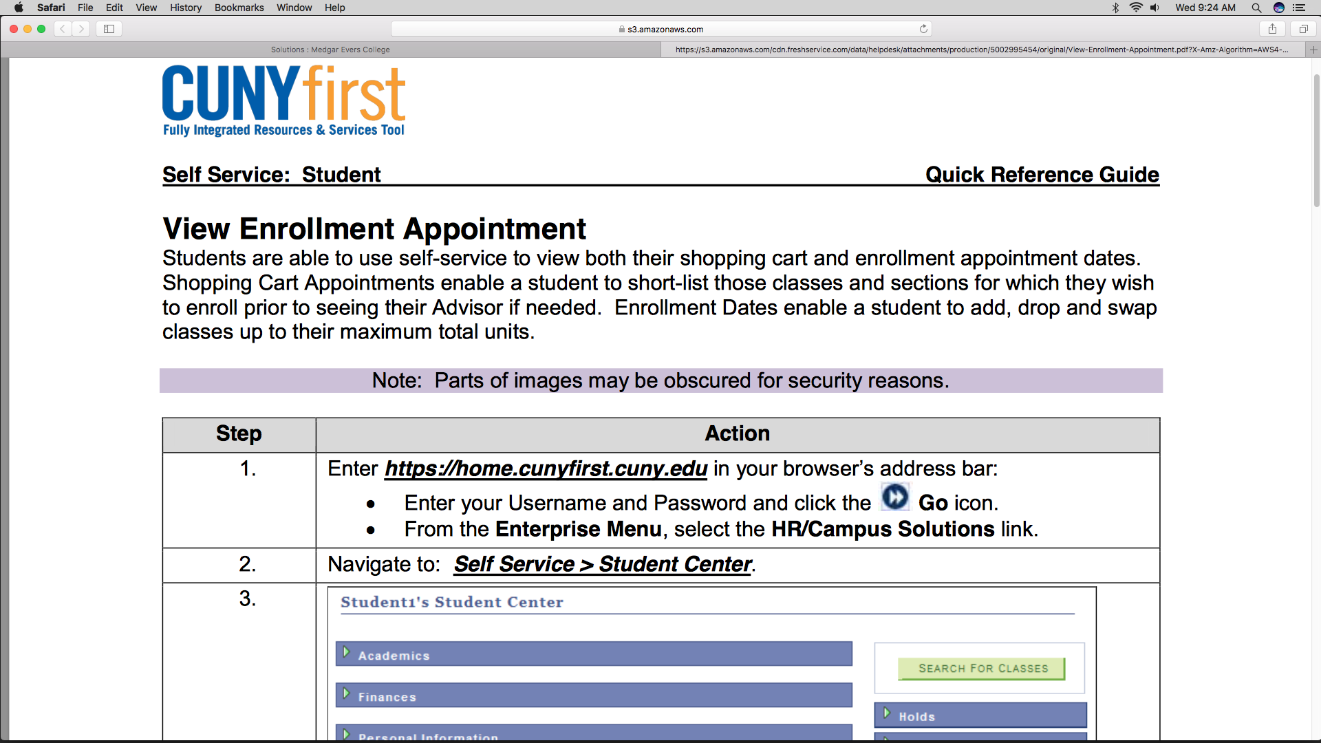 View Enrollment Appointment