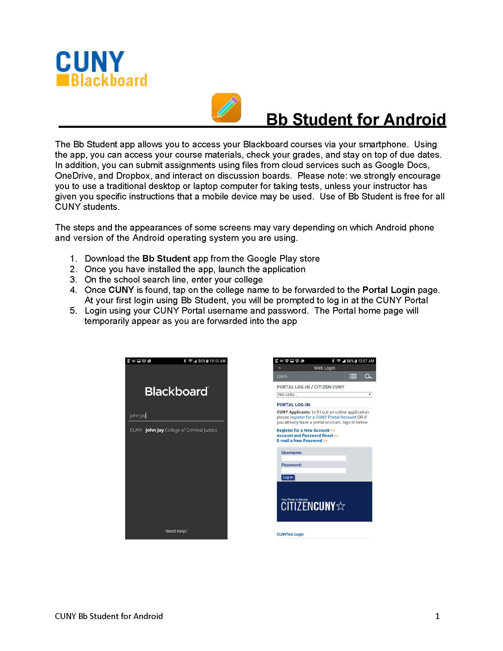 Bb Student for Android