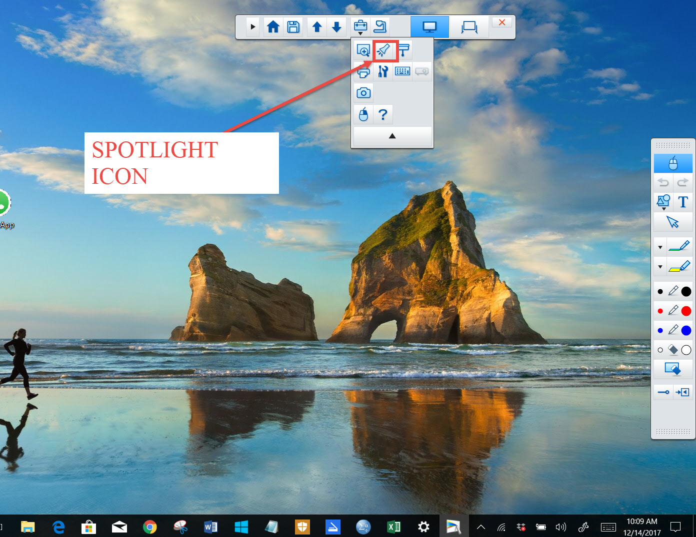Select spotlight icon