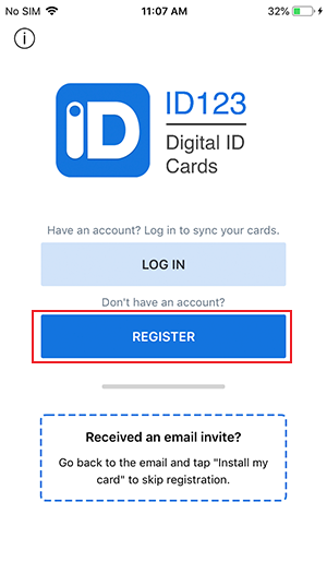 Register with ID123