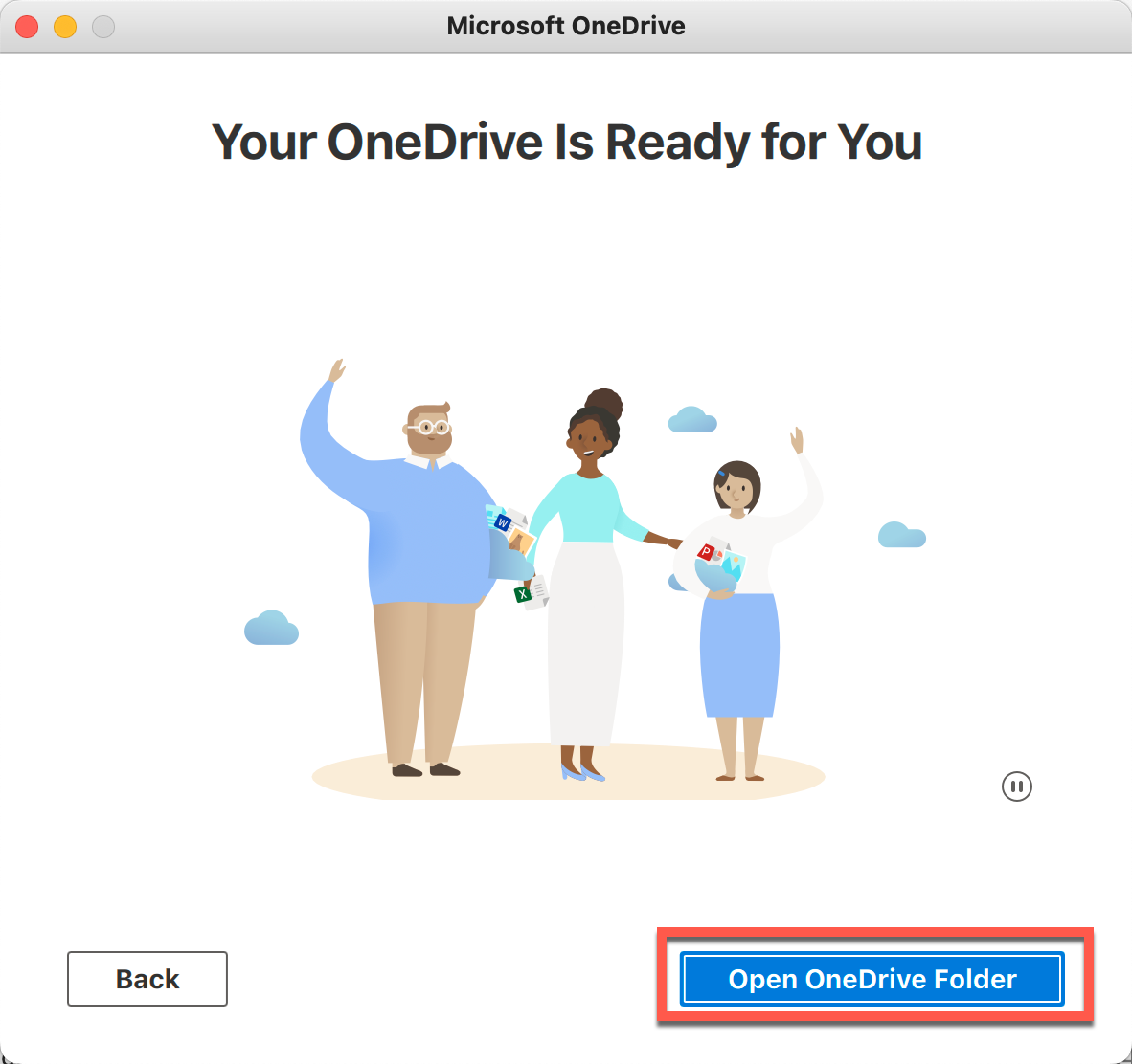 Mac - Open OneDrive Folder