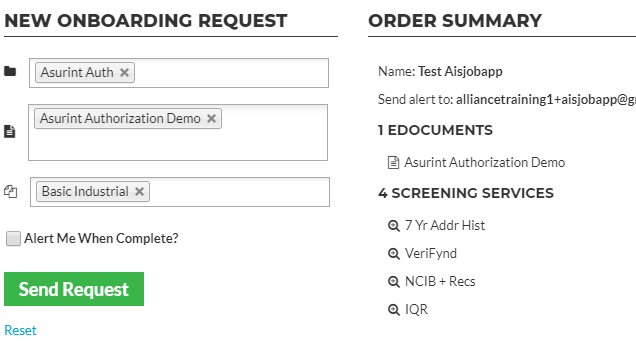 Ordering Background Checks in Asurint : TalentLaunch Services and Support